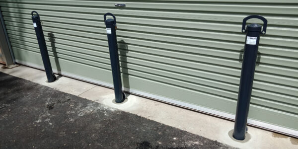 Removable Bollard installation WongaPark