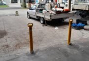 removable bollard installation in Hallam