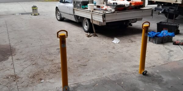 removable bollard installation in Hallam