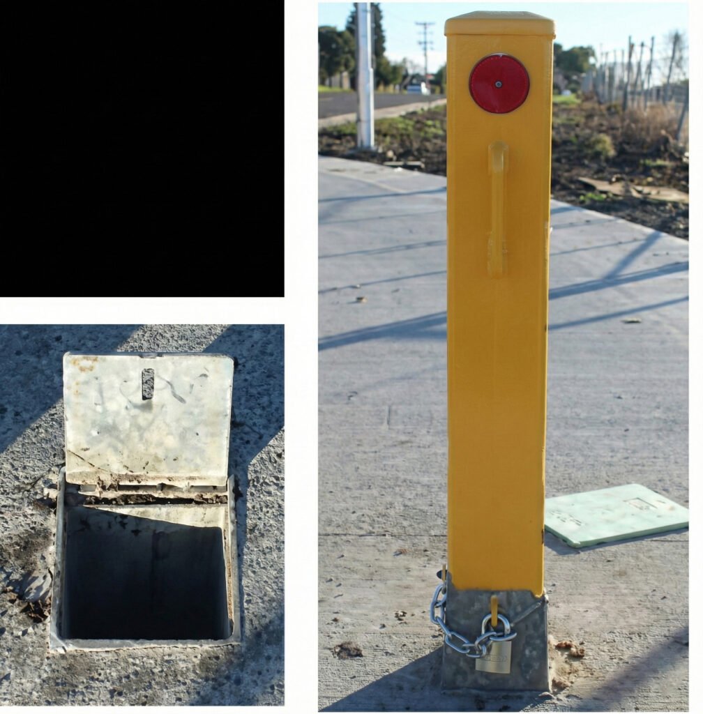 Hume City Council removable bollard
