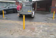 Residential bollards Melbourne driveway installation by Shug Bollards